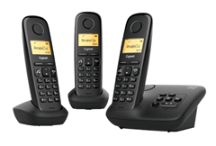 Bild zu GIGASET A270A Trio Schnurloses Telefon mit Anrufbeantworter für 33€ (Vergleich: 59,93€)