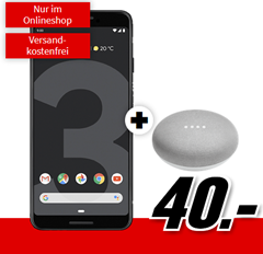 Bild zu Google Pixel 3 + Google Home Mini (einmalig 40€) inkl. Vodafone Flat Allnet Comfort (1GB Datenvolumen, Allnet-Flat) für 21,99€/Monat