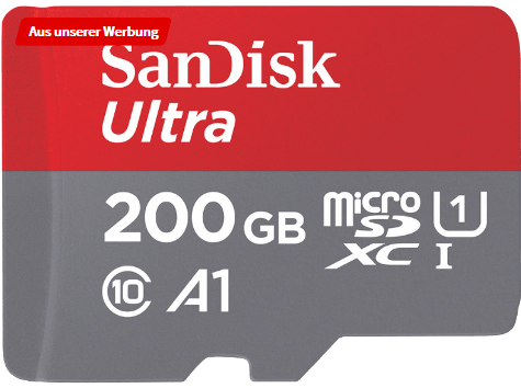 Bild zu SANDISK Ultra UHS-I Micro-SDXC 200 GB für 30€ (Vergleich: 36,80€)