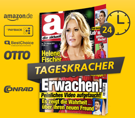 Bild zu Nur 24 Stunden beim Leserservice Deutsche Post: “die aktuelle” im Abo (52 Ausgaben) für 109,40€ + bis zu 100€ Gutschein