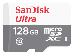 Bild zu [Ausverkauft] SanDisk Ultra microSDXC Speicherkarte 128GB für 11€ (Vergleich: 25,99€)