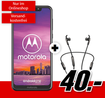 Bild zu Motorola One + Jabra Elite 45e Kopfhörer (einmalig 40€) inkl. Super Select S Tarif (3GB LTE Datenvolumen bis zu 50Mbit/s, Allnet/SMS-Flat) für 9,99€/Monat