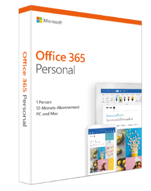 Bild zu Microsoft Office 365 Personal (1 PC/Mac + 1 Tablet/ 1 Jahr) für 39€ (Vergleich: 54,90€)