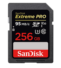 Bild zu SANDISK Extreme PRO, SDXC Speicherkarte, 256 GB, 95 MB/s für 55€ (Vergleich: 69,99€)