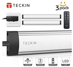 Bild zu 3er Pack TECKIN LED Unterbauleuchte / Schrankleuchte inkl. Fernbedienung für 13,99€