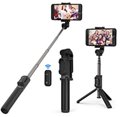 Bild zu VAVA Bluetooth Selfie Stick  (inkl. Stativ Funktion, Fernbedienung, Duale 360 Grad Rotation) für 14,69€