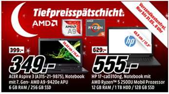 Bild zu MediaMarkt Tiefpreisspätschicht mit ausgewählten Geräten von AMD