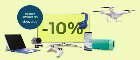 Bild zu [nur noch heute] eBay: 10% Rabatt auf ausgewählte Elektronik (Smartphones, PC, TV etc.)
