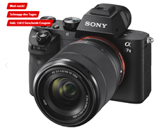 Bild zu [Top] SONY Alpha 7 M2 (ILCE-7M2KB) Systemkamera 24.3 Megapixel mit Objektiv 28-70 mm , 7.6 cm Display , WLAN + 150€ Gutschein für 999€ (VG: 1272€ ohne Gutschein)