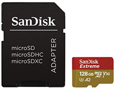 Bild zu SANDISK Extreme® UHS-I, Micro-SDXC Spei­cher­kar­te, 128 GB, 160 MB/s für 22€