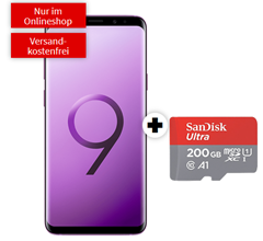 Bild zu SAMSUNG Galaxy S9+ Dual-SIM & & SanDisk 200GB MicroSD (einmalig 49€) mit Vodafone Tarif (2GB Daten, Sprachflat) für 16,99€/Monat