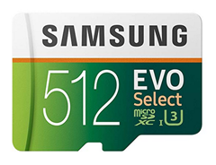 Bild zu Amazon.es: Samsung Evo Select microSDXC Speicherkarte 512GB für 85,53€ (Vergleich: 130,16€)