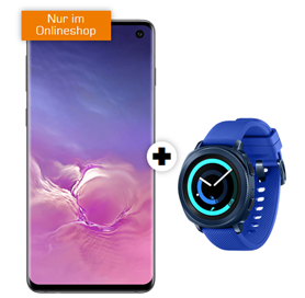 Bild zu SAMSUNG Galaxy S10 & Samsung Gear Sport Smartwatch für 1€ mit Telekom Tarif (1,75 GB LTE, SMS und Sprachflat) für 29,95€/Monat