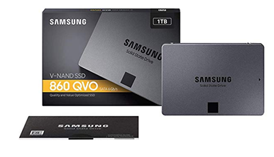 Bild zu Samsung MZ-76Q1T0BW SSD 860 QVO 1 TB 2,5 Zoll Interne SATA SSD (bis zu 550 MB/s) für 83,35€ (VG: 104,86€)