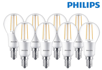 Bild zu 8 x Philips LED Filament Leuchtmittel Tropfen 4,5W = 40W E14 klar warmweiß DIMMBAR für 15,90€