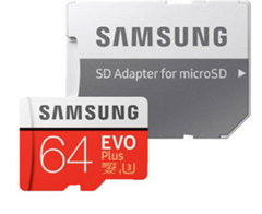 Bild zu Samsung Evo Plus, 64 GB, Micro-SDXC, Speicherkarte, 100 MB/s für 10€ inklusive Versand