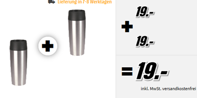 Bild zu 2 x Emsa Travel Mug Isolier-Trinkbecher 0,36 l ab 16,15€