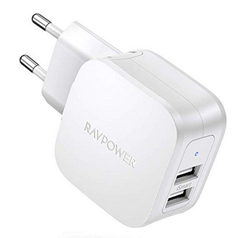 Bild zu RAVPower USB Ladegerät mit 2-Ports 17W für 5,99€
