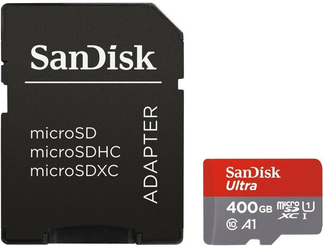 Bild zu Sandisk microSDXC Ultra A1 (400GB) Speicherkarte für 49€ (Vergleich: 64,98€)