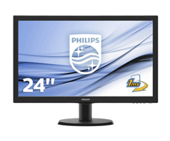 Bild zu Philips 243V5LHSB/00 (23.6″) Monitor (1920 x 1080 Full HD, LED, EEK B) für 94,99€ (Vergleich: 112,34€)