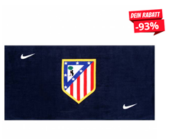 Bild zu Nike Handtuch Atletico Madrid (100x50cm) für 2,22€ zzgl. 3,95€ Versand (Vergleich: 14,99€)
