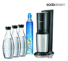 Bild zu Sodastream Crystal 2.0 Wassersprudler Titan inkl. 1 CO2-Zylinder & 3 Glaskaraffen für 95,90€ (Vergleich: 115,91€)