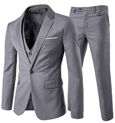 Bild zu YOUTHUP Herren Anzug Regular Fit 3-Teilig (Sakko, Anzughose, Weste) für 45,11€