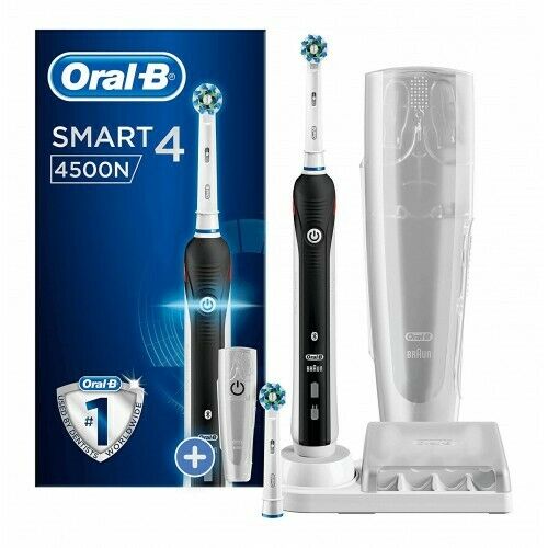 Bild zu Elektrische Zahnbürste Oral-B Smart 4 4500N mit wiederaufladbaren Reiseetui für 59,99€ (Vergleich: 89€)