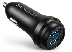Bild zu [bis 22:10 Uhr] RAVPower USB 3.0 Auto Ladegerät für 5,39€