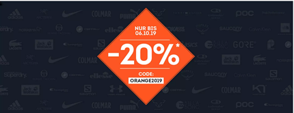 Bild zu Sportscheck Orange Days: 20% Rabatt auf (fast) alle Produkte im Online Shop