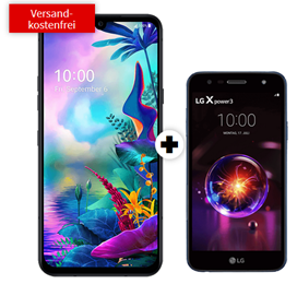 Bild zu LG G8X Thinq Dual SIM & LG X Power 3 Dual SIM für 29€ mit 8GB Telekom LTE Datenflat, SMS und Sprachflat für 31,99€/Monat