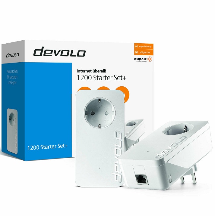 Bild zu devolo dLAN 1200 Starter Set+ (8591) für 72€ (Vergleich: 99€)