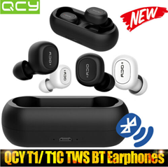 Bild zu QCY T1C Bluetooth 5.0 Kopfhörer True Wireless mit Ladekästchen und Integriertem Mikrofon für 16,99€