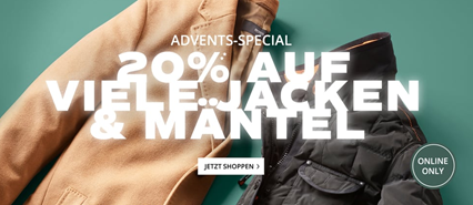 Bild zu Peek & Cloppenburg*: 20% Rabatt auf viele Jacken & Mäntel