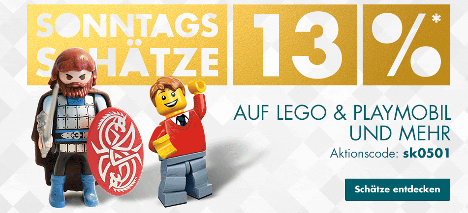 Bild zu Galeria DE Sonntags-Schätze, so z.B. 13% Rabatt auf Lego und Playmobil