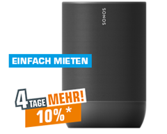 Bild zu SONOS Move, Smart Speaker, Schwarz ab 359,10€ (VG: 389€)