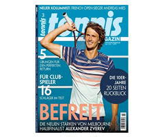 Bild zu 10 Ausgaben der Zeitschrift “Tennis Magazin” für 68€ + bis zu 60€ Prämie