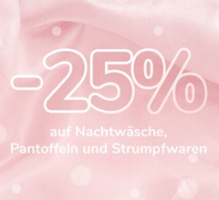 Bild zu Hunkemöller: 25% Rabatt auf Nachtwäsche, Pantoffeln & Strumpfwaren + kostenlose Lieferung