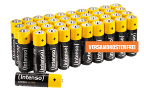 Bild zu INTENSO Energy Ultra AA Mignon Alkaline Batterie, 40 Stück für 6€