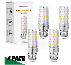 Bild zu 4er Pack AMBOTHER E27 LED Glühbirnen (16W, 1600LM) für 9,34€