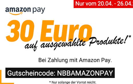 Bild zu NBB.de: 30€ Rabatt bei Zahlung mit Amazon Pay auf ca. 250 ausgewählte Produkte