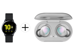 Bild zu SAMSUNG Galaxy Watch Active 2 Smartwatch LTE 40 mm + SAMSUNG Galaxy Buds für 329€ (Vergleich: 427,99€)