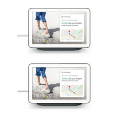 Bild zu Doppelpack Google Nest Hub für 129,95€ (Vergleich: 179,98€)