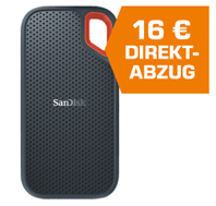 Bild zu SANDISK Extreme® Portable SSD 500 GB, 500 GB, 2.5 Zoll, Festplatte, Grau für 79,99€