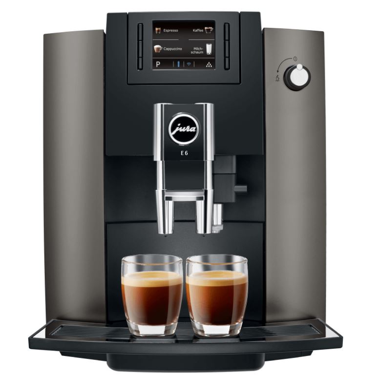 Bild zu JURA Kaffeevollautomat E6 Dark Inox für 654,95€ (VG: 752,99€)