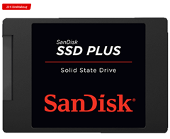 Bild zu SANDISK Plus Solid State Drive, 480 GB SSD für 53,99€