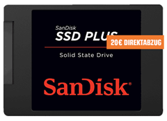 Bild zu SANDISK SDSSDA-1T00-G26 SSD Plus, 1 TB, SSD, 2,5 Zoll, intern für 89,99€