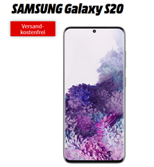 Bild zu SAMSUNG Galaxy S20 für 49€ mit o2 Free M Boost (40GB LTE, SMS und Sprachflat) für 34,99€/Monat