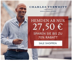 Bild zu Charles Tyrwhitt: Sale mit bis zu 70% Rabatt, so z.B. Hemden bereits ab 27,50€