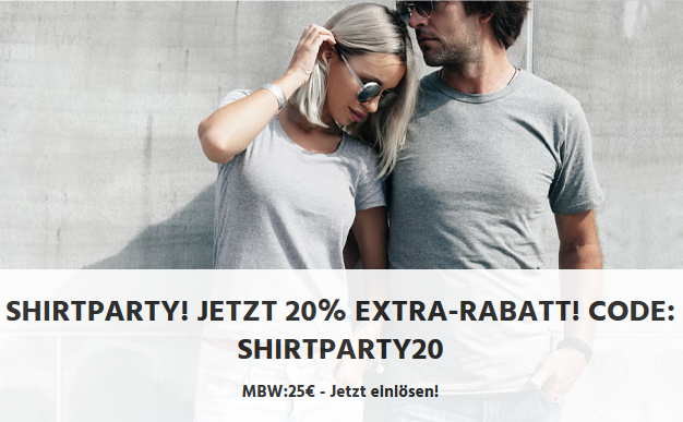 Bild zu Jeans Direct: 20% Extra-Rabatt auf bereits reduzierte T-Shirts (MBW: 25€)
